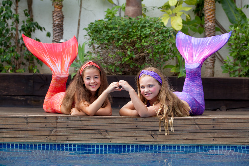 Mermaid Tail with Fins and Mermaid Hair Accessories