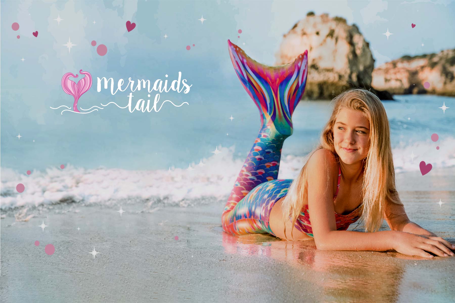 Mermaid Tails for Swimming. Fin Fun Monofin. Mermaids Tail UK