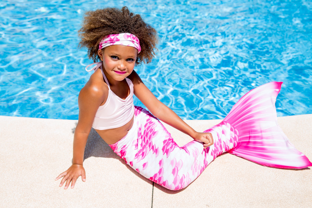 Mermaid Tails for Swimming with Fin - Chelsea Rose Pink