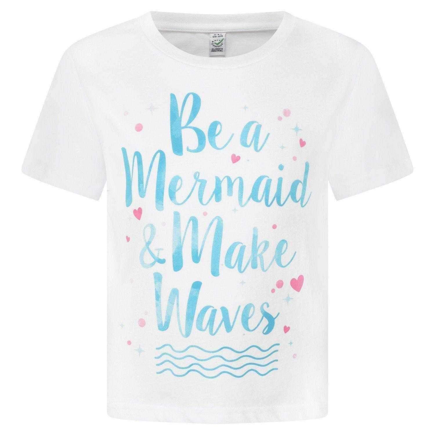 Be a Mermaid and Make Waves T-shirt - Mermaids Tail UK