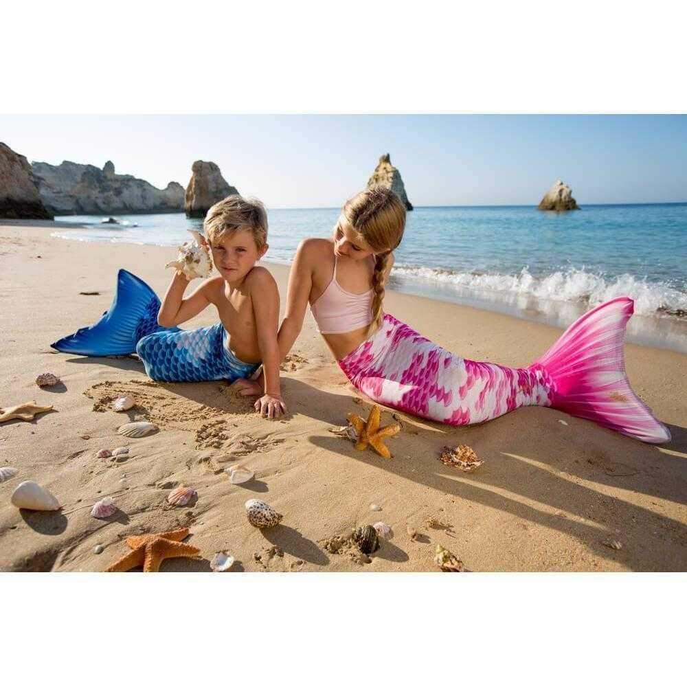 Cola de la sirena de chapoteo de la puesta del sol  colas de Swimmable  divertidas y aletas para niños - Mermaids Tail