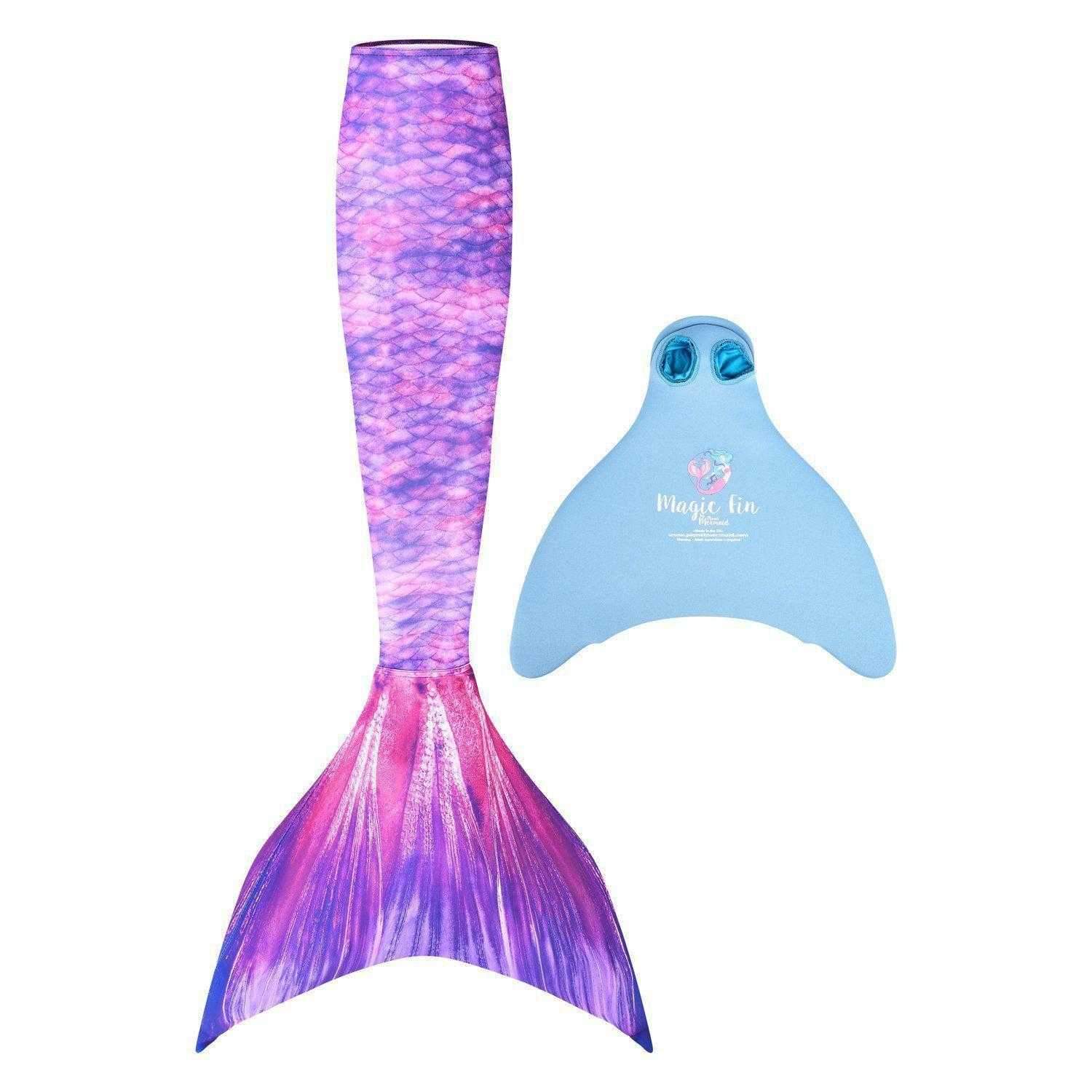Coda di sirena di cavalloni viola  code di Swimmable divertenti e pinne  per bambini il Regno Unito - Mermaids Tail
