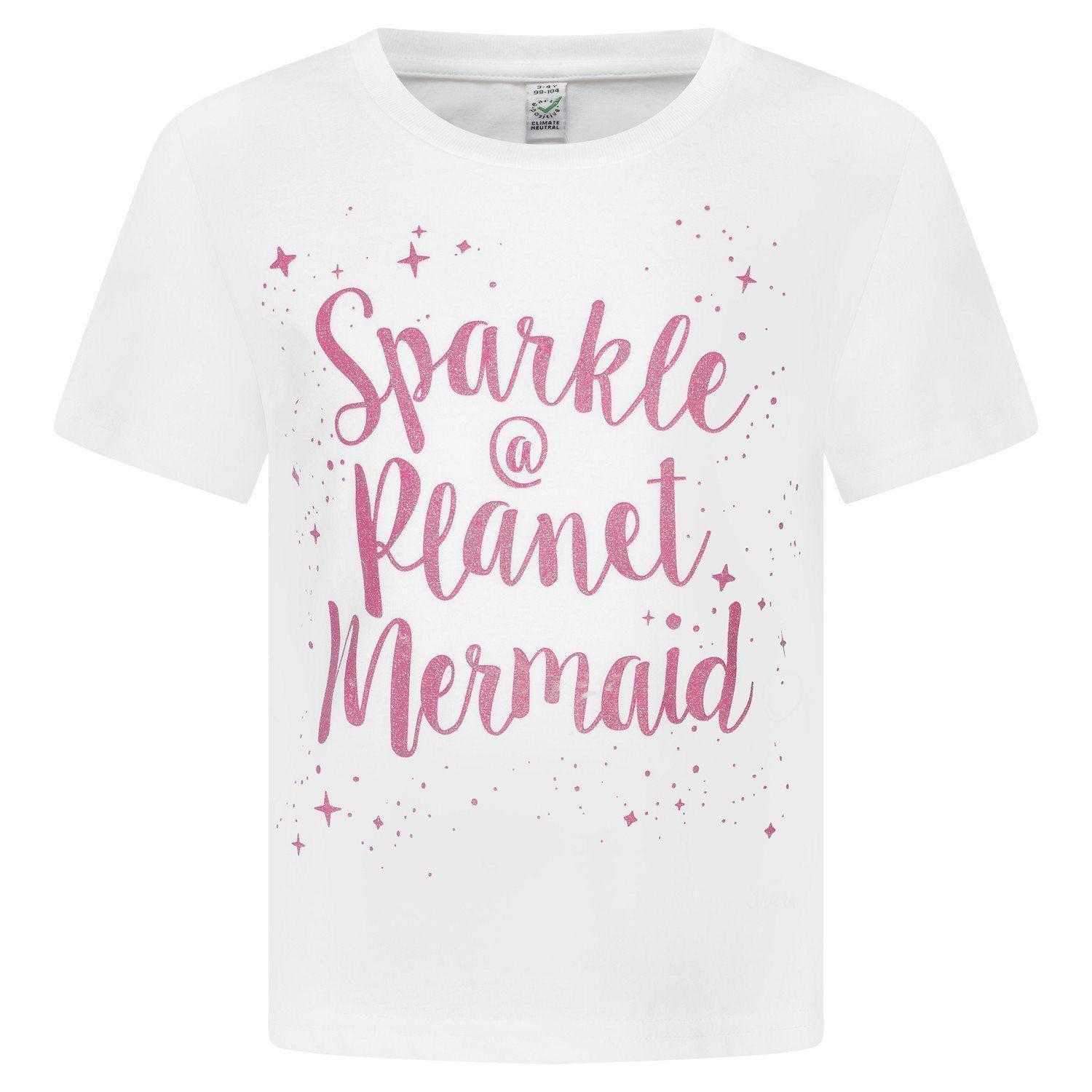 Sparkle @ Planet Mermaid Glitter T-shirt - Mermaids Tail UK