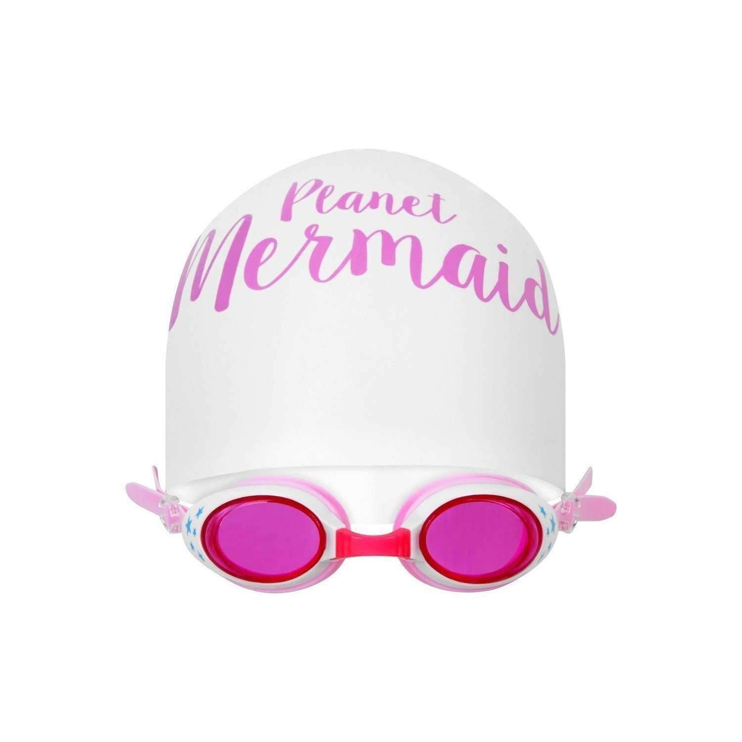 Swimming Hat & Goggle Set - Mermaids Tail UK