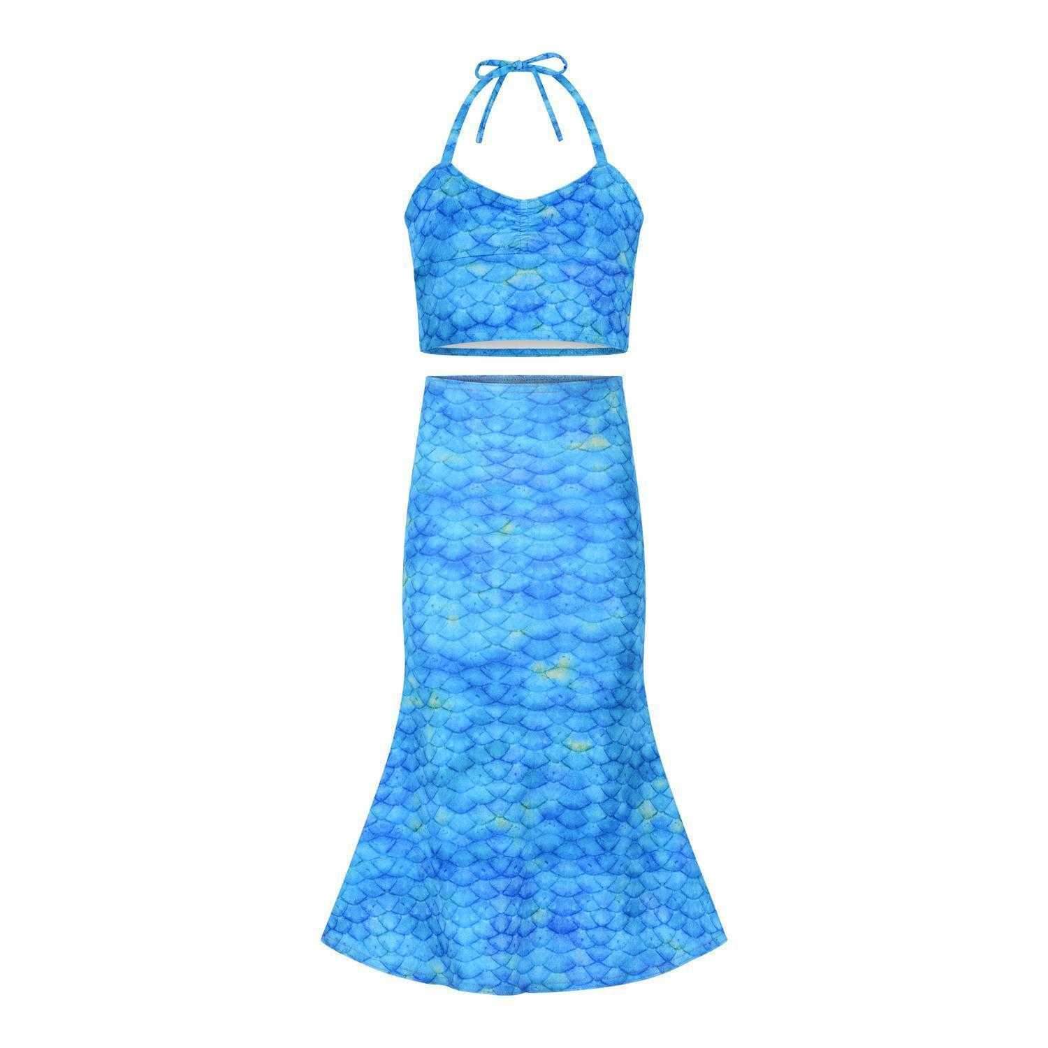Toddler Swimming Skirt and Tankini - Mermaids Tail UK