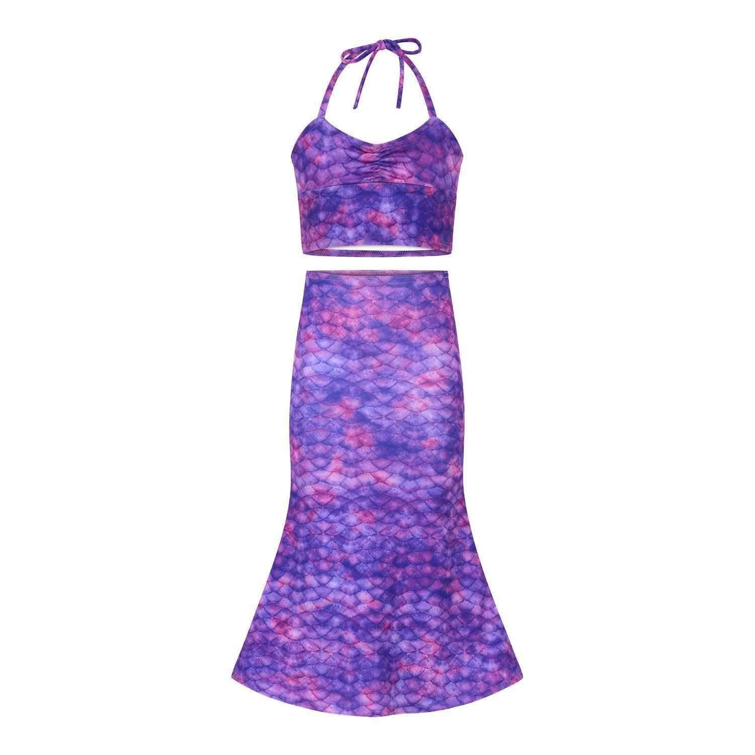 Toddler Swimming Skirt and Tankini - Mermaids Tail UK