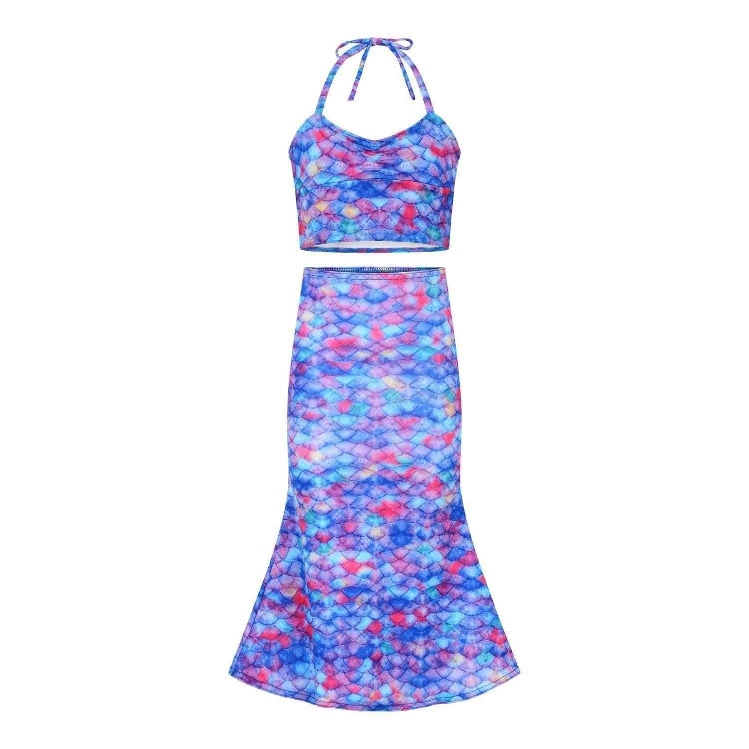 Toddler Swimming Skirt and Tankini - Mermaids Tail UK