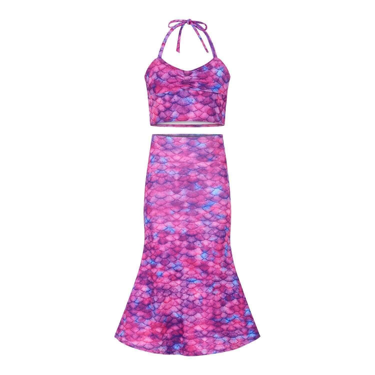 Toddler Swimming Skirt and Tankini - Mermaids Tail UK