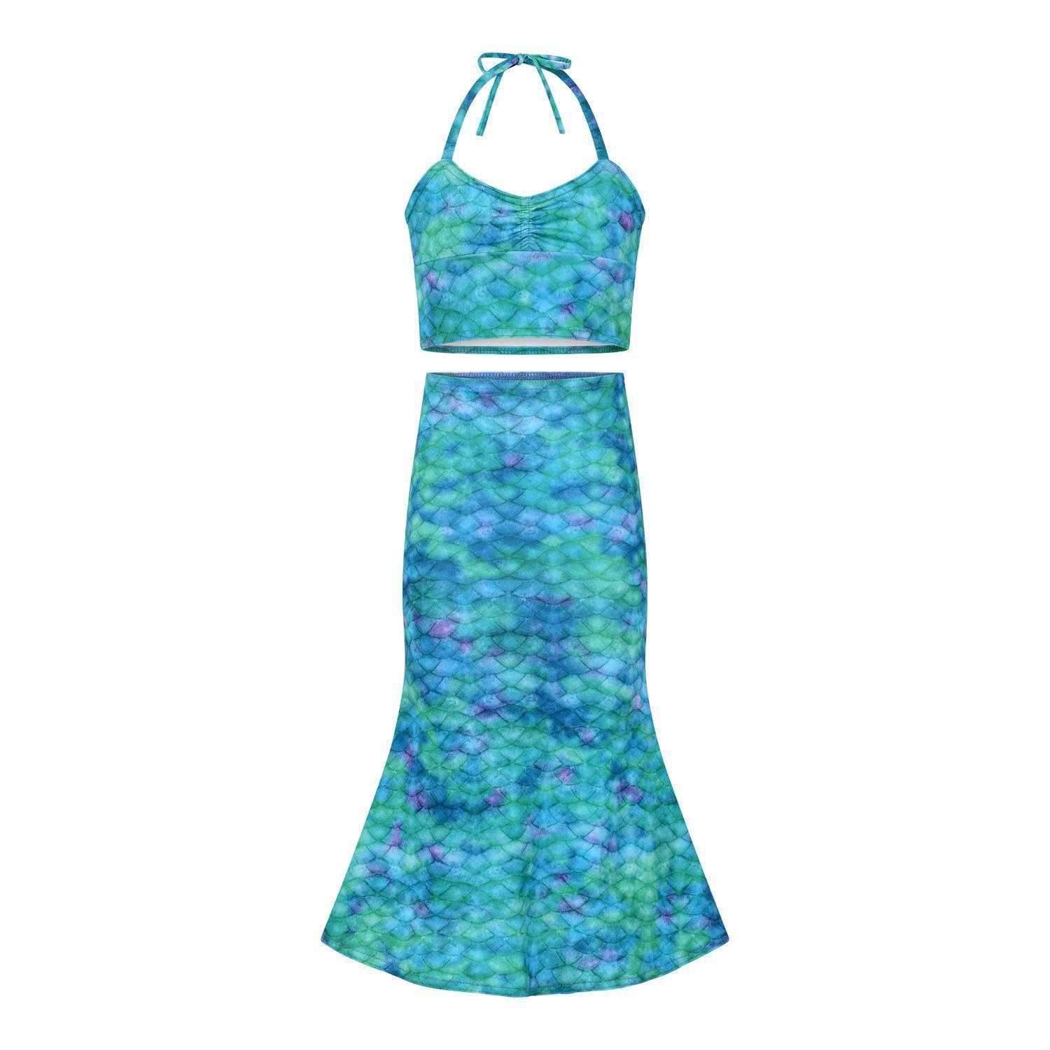 Toddler Swimming Skirt and Tankini - Mermaids Tail UK